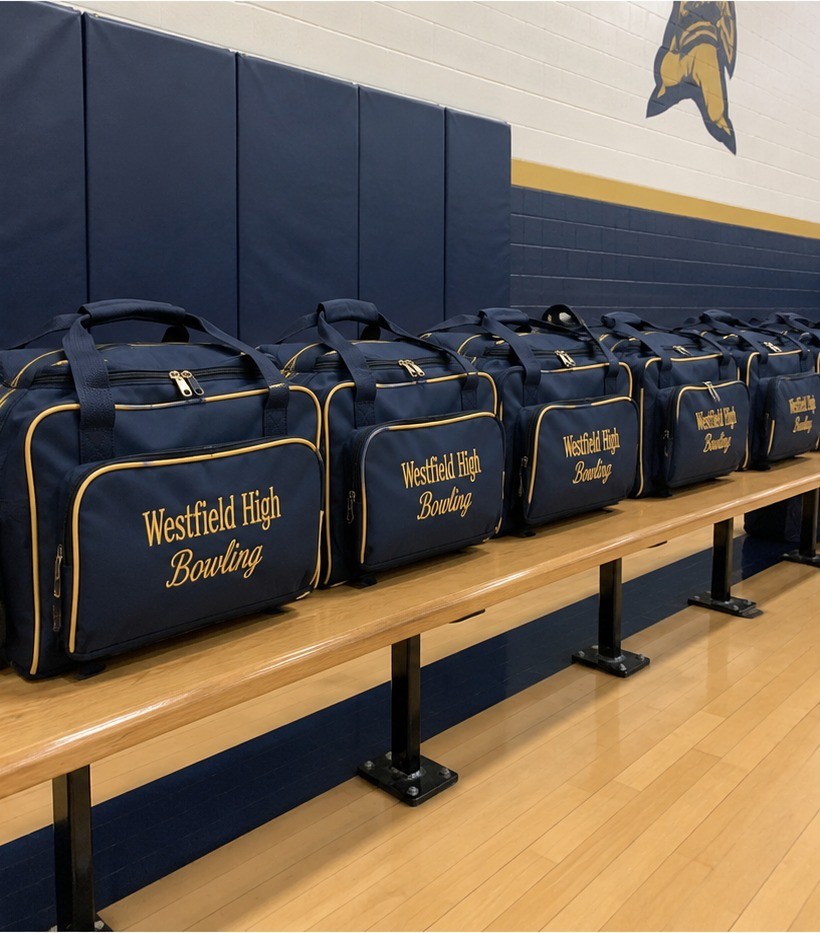 Custom bowling bags for a school and youth bowling program